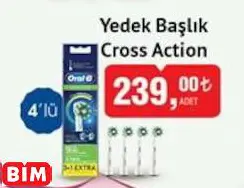 ORAL-B CROSS ACTİON DİŞ FIRÇASI YEDEK BAŞLIK ORAL-B CROSS ACTİON DİŞ FIRÇASI YEDEK BAŞLIK